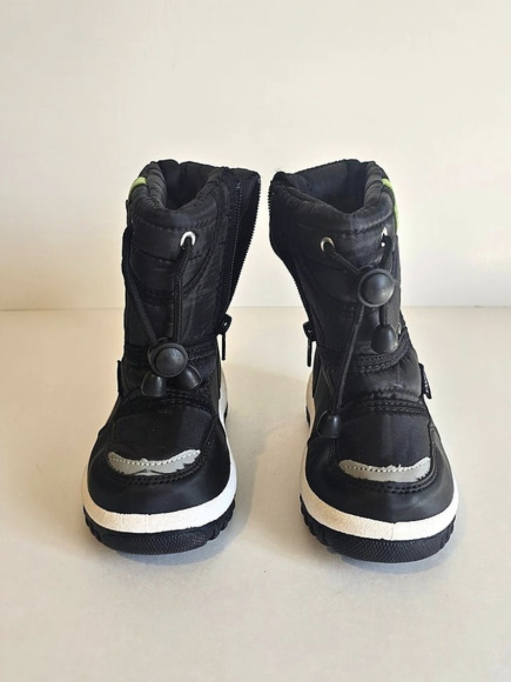 KUKOOLA Kids Black Winter Snow Boots EU 24 Toddler 8